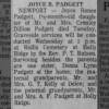 Newspapers.com - The News and Observer - 2 Feb 1966 - Page 8 Obituary for R JOYCE PADGETT (Aged 2)