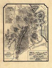 Copy of old map: Battlefield of Perryville, Kentucky
