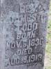 Rev James Thomas Todd close up tombstone