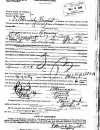 Dow Maulsby Bryant passport application page 1