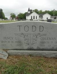 Todd, Coleman Mabury Gravestone