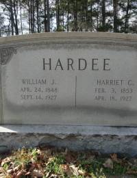 William J and Harriet C Hardee