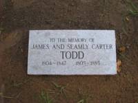 James and Seamly Carter marker