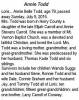 Annie Belle Carroll Obit.