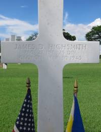 PFC James D Highsmith marker