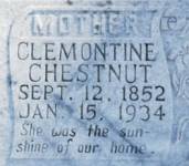 Clemontine Hardee Chestnut headstone