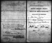 U.S., Sons of the American Revolution Membership Applications, 1889-1970