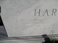 J C Hardee Headstone Closeup