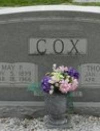 Findagrave May Mahaley Porter Cox