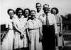 1950s Bessie, Leona, Oleen, Cora Barnhill Smith, Grady, Jesse Martin Smith, Ella