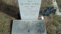 Dennis Todd headstone and plaque