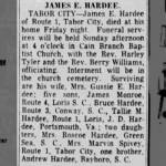 Obituary for JAMES E HARDEE